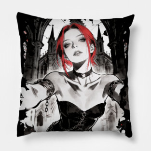 Vampire Girl Pillow
