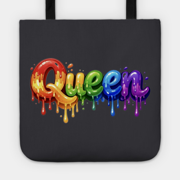 Queen in Multicolor Tote by FirstClassQueen