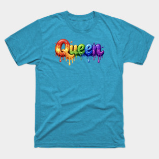 Queen in Multicolor T-Shirt