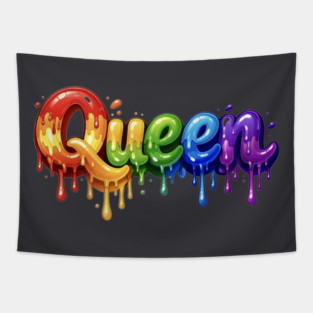 Queen in Multicolor Tapestry