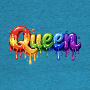 Queen in Multicolor T-Shirt