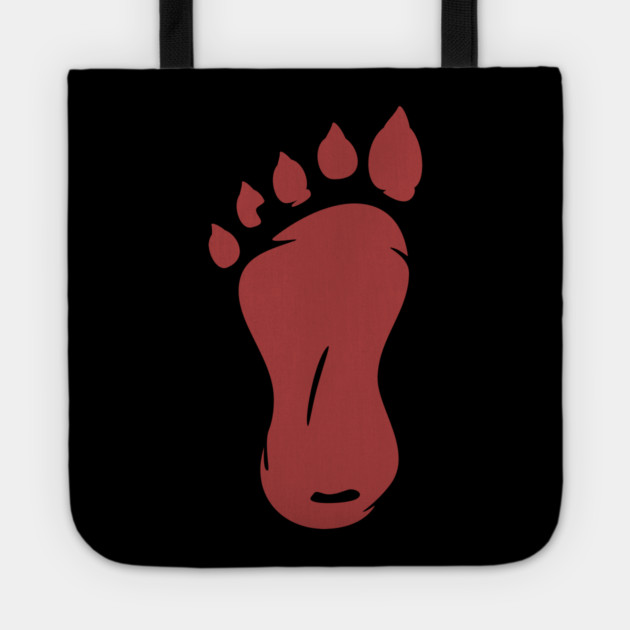 Bigfoot US Flag - Men Women Kids - Distressed Sasquatch Back Print Tote by Pixel Threads 