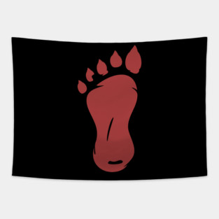 Bigfoot US Flag - Men Women Kids - Distressed Sasquatch Back Print Tapestry