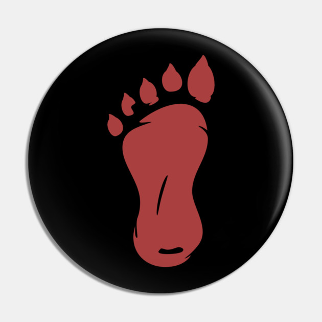 Bigfoot US Flag - Men Women Kids - Distressed Sasquatch Back Print Pin by Pixel Threads 