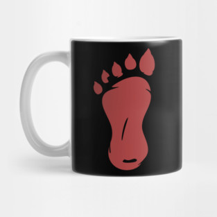 Bigfoot US Flag - Men Women Kids - Distressed Sasquatch Back Print Mug