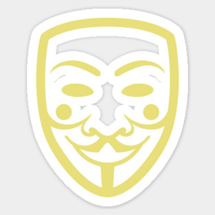 Copy of Anonymous Mask Illustration Sticker