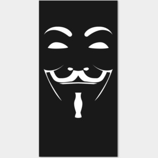 Copy of Anonymous Mask Illustration Posters and Art