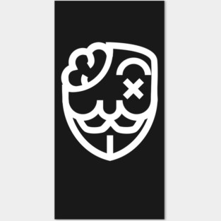 Copy of Anonymous Mask Illustration Posters and Art