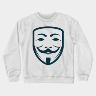 Anonymous Mask Illustration Crewneck Sweatshirt