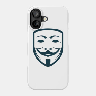 Anonymous Mask Illustration Phone Case