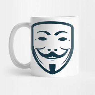 Anonymous Mask Illustration Mug