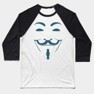 Copy of Anonymous Mask Illustration Baseball T-Shirt