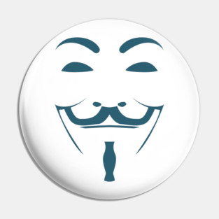 Copy of Anonymous Mask Illustration Pin