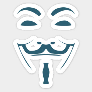Copy of Anonymous Mask Illustration Sticker
