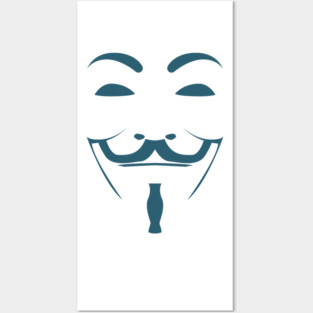 Copy of Anonymous Mask Illustration Posters and Art