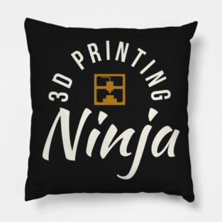 3D Printing Ninja - Funny 3D Printer Shirt Pillow
