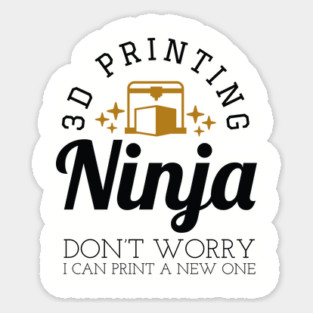 3D Printing Ninja - Funny 3D Printer Shirt Magnet