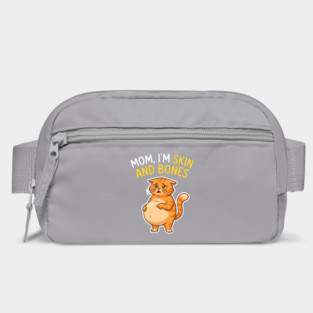 Mom I’m Skin and Bones Chonky Cat Funny Humor Bag