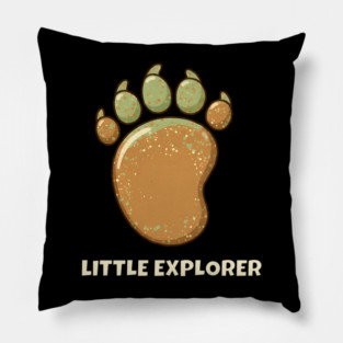 Cute Baby Bigfoot - Little Explorer - Kids & Toddler - Special Edition Front & Back Print Pillow