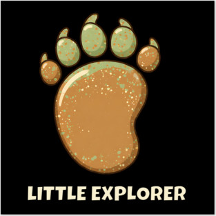 Cute Baby Bigfoot - Little Explorer - Kids & Toddler - Special Edition Front & Back Print Posters and Art