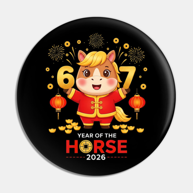 67 Meme Funny Chinese New Year 2026 Year Of The Horse Pin by yangho