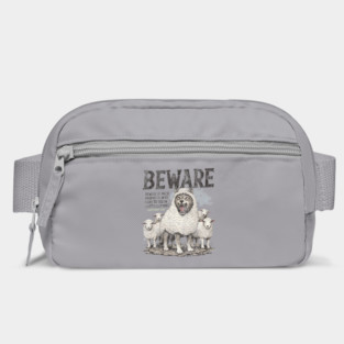 Beware Wolf In Sheep’s Clothing Shirt Christian Graphic Tee Matthew 7 15 Bible Verse False Prophet Warning Vintage Unisex T Shirt Bag