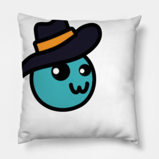 Blue Fedora - Tariik # 10186 Pillow