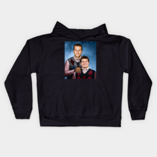 Drake Maye & Brady Step Brothers  New England Football Kids Hoodie
