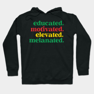 Education Is Freedom Black History Month Reading Teacher Illustration Hoodie