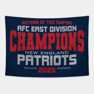 Patriots 2025 Division Champs Tapestry
