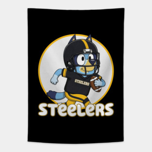 Bluey Pittsburgh Steelers Game Day M10708 Tapestry