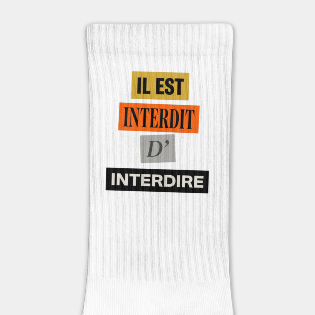Il est interdit d'interdire, mai 68 by Art2Wear