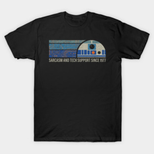 Sarcasm and Tech-Support Since-1977 Funny Design T-Shirt