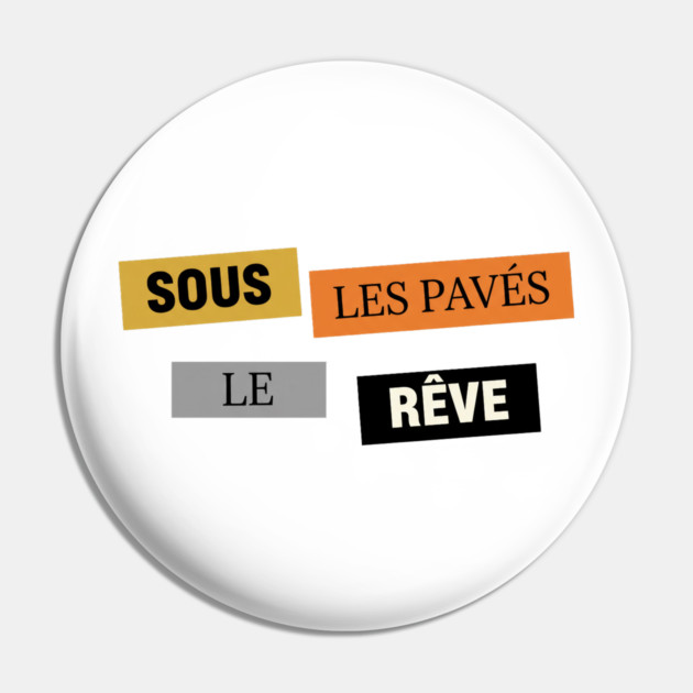 Sous les Pavés, le Rêve Affiche Inspiration Mai 68 Pin by Art2Wear