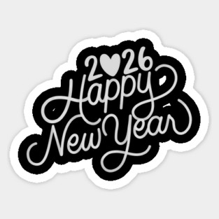 Happy New Year 2026 – New Year Vibes 2026 Sticker