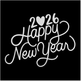Happy New Year 2026 – New Year Vibes 2026 Posters and Art