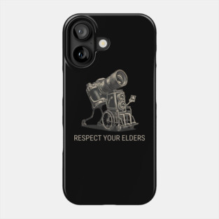 Respect Your Elders  - Vintage Analog Camera - Retro Photography Art Phone Case