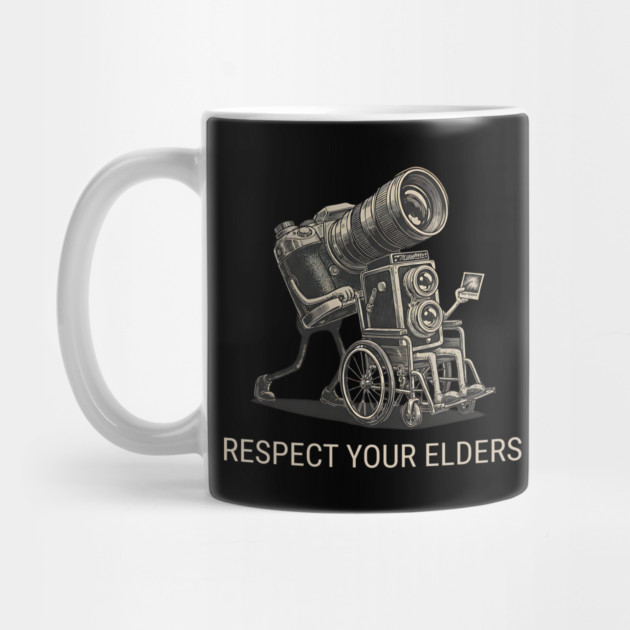 Respect Your Elders  - Vintage Analog Camera - Retro Photography Art by Pixel Threads 