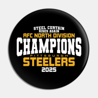 Steelers AFC North Champs 2025 Pin