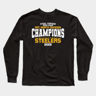 Steelers AFC North Champs 2025 Long Sleeve T-Shirt