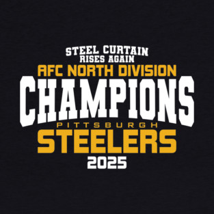 Steelers AFC North Champs 2025 Baseball T-Shirt