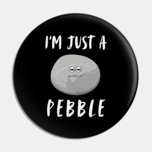 I'm Just a Pebble Funny Pin
