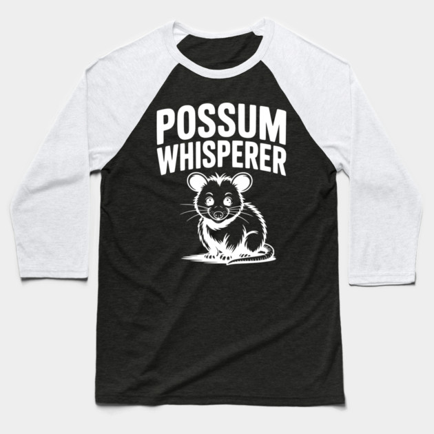 Possum Whisperer Baseball T-Shirt by Frank Ring
