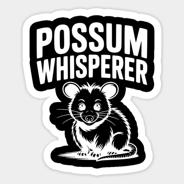 Possum Whisperer Sticker by Frank Ring