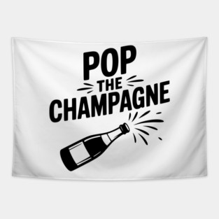 Pop the Champagne Tapestry
