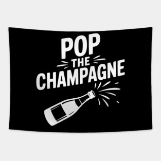 Pop the Champagne Tapestry