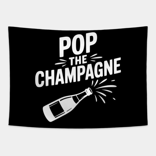 Pop the Champagne Tapestry by Frank Ring