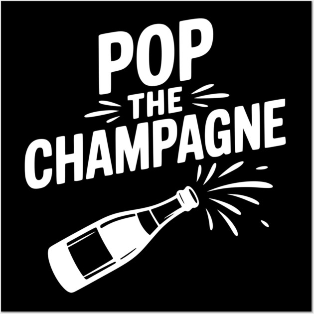 Pop the Champagne Wall Art by Frank Ring