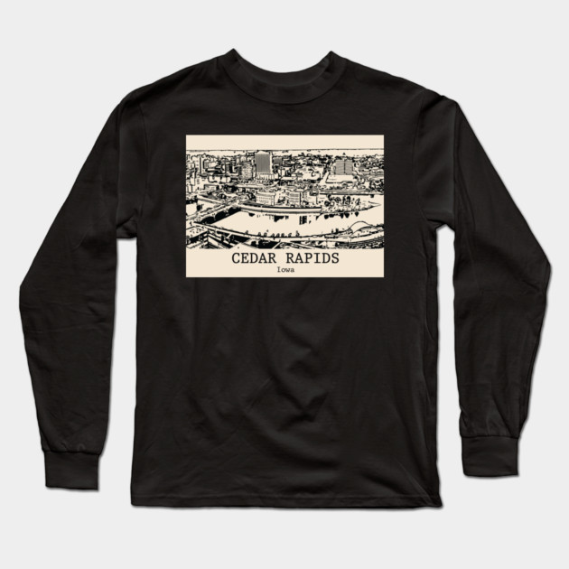Cedar Rapids - Iowa Long Sleeve T-Shirt by Lakeric