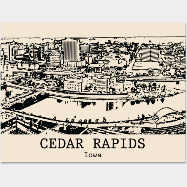 Cedar Rapids - Iowa Wall Art by Lakeric